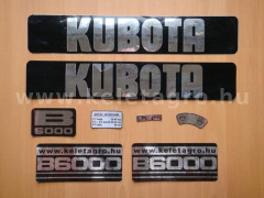 traktor felirat készlet Kubota B6000 - Japán Kistraktorok - 